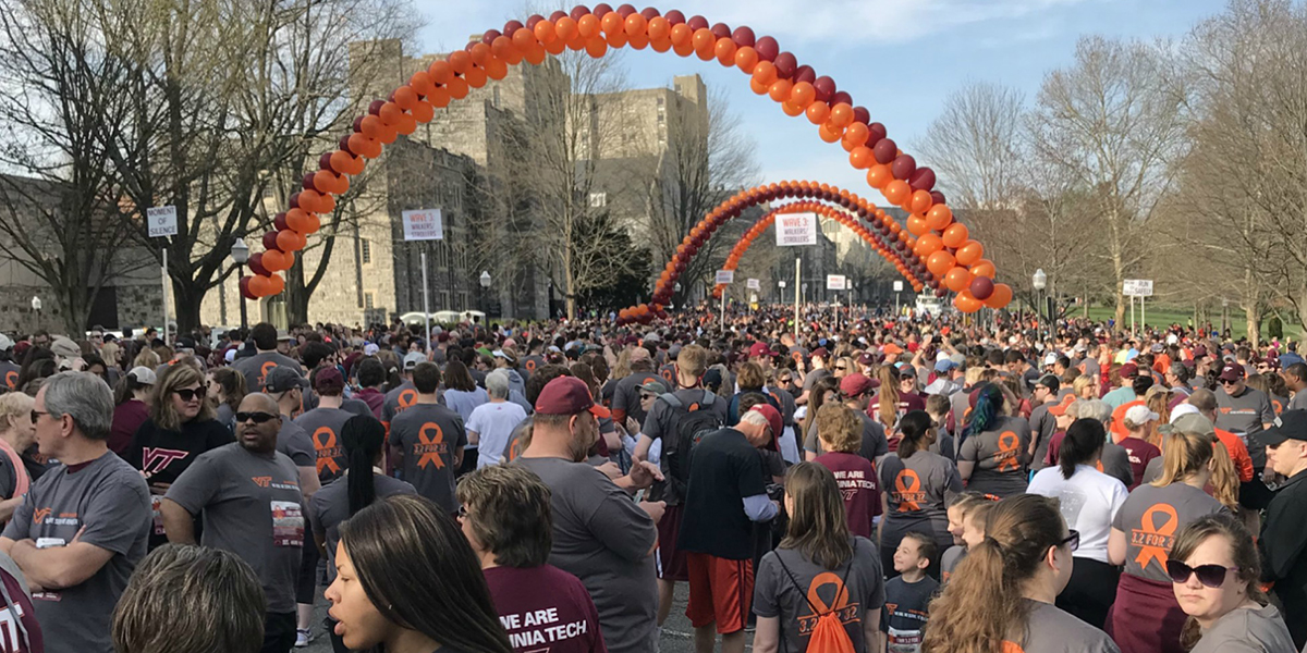 CHA employees in Blacksburg honor the 32 people who tragically lost their lives at Virginia Tech.