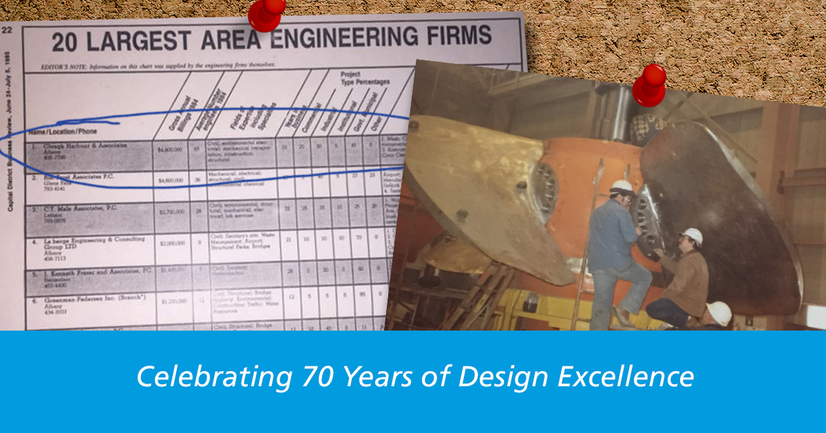 CHA becomes #1 on Capital District Business ReviewÃ¢??s list of 20 Largest Area Engineering Firms